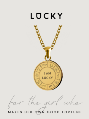 LUCKY Pendant Necklace - Gold