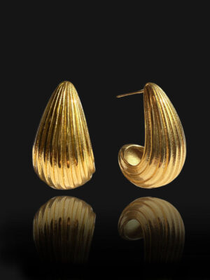 SASKIA Statement Earrings - Gold
