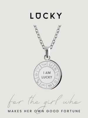 LUCKY Pendant Necklace - Silver