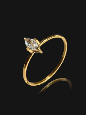 EVA Single Marquise Rhinestone Ring