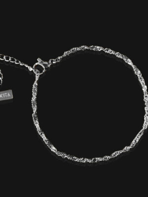 Singapore Chain Anklet - Silver