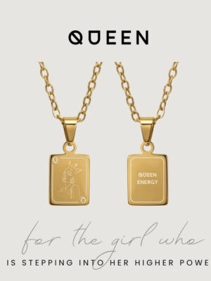 QUEEN Pendant Necklace - Gold